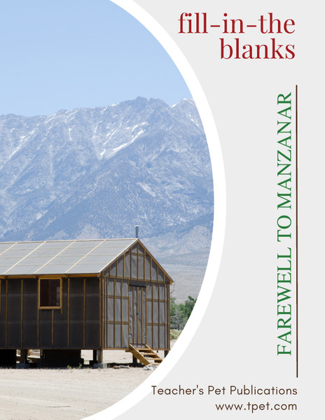 Farewell To Manzanar Fill-In-The-Blanks Review Worksheet