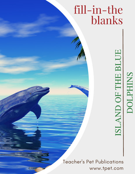 Island Of The Blue Dolphins Fill-In-The-Blanks Review Worksheet
