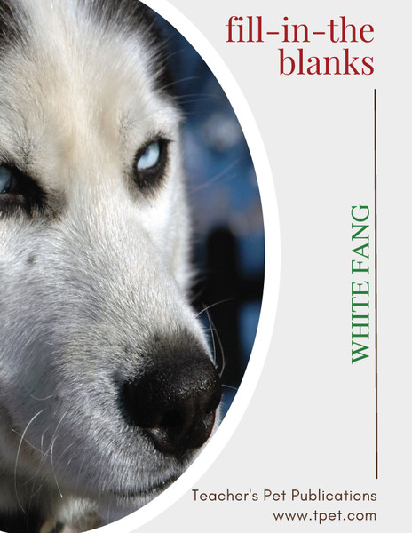 White Fang Fill-In-The-Blanks Review Worksheet