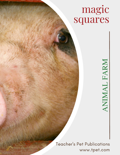 Animal Farm Magic Squares Review Worksheet