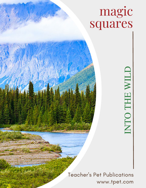 Into the Wild Magic Squares Review Game Worksheet