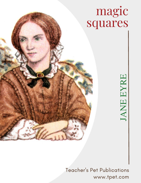 Jane Eyre Magic Squares Review Game Worksheet