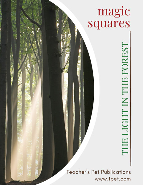 The Light In The Forest Magic Squares Review Game Worksheet