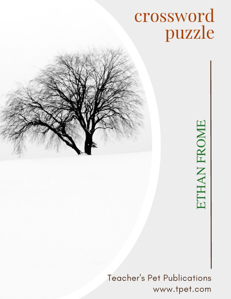 Ethan Frome Crossword Puzzle Review Worksheet