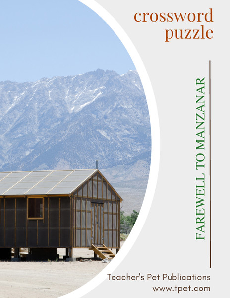 Farewell To Manzanar Crossword Puzzle Review Worksheet