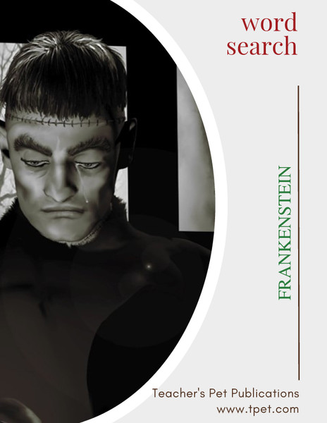Frankenstein Word Search Review Worksheet