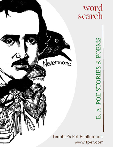 Poe Stories Word Search Review Worksheet