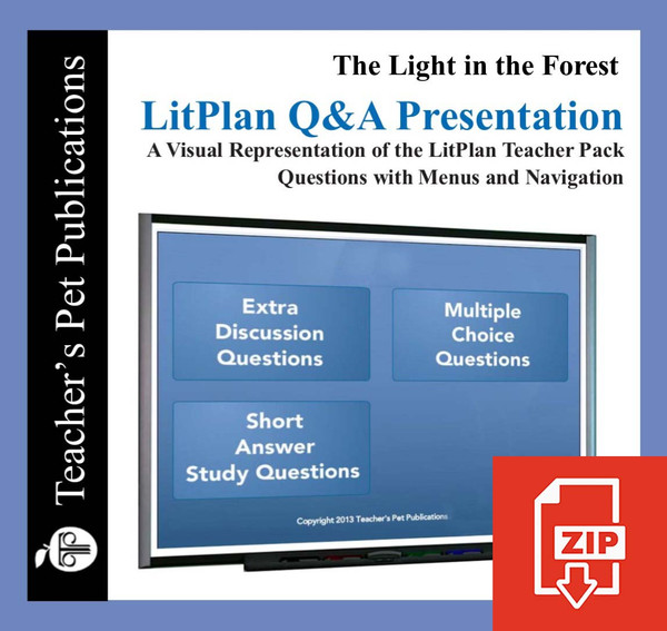 The Light in the Forest Study Questions on Presentation Slides | Q&A Presentation