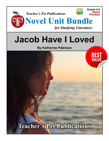 Jacob Have I Loved LitPlan Novel Study Unit Bundle