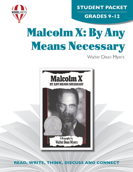 Malcolm X By Any Means Necessary Novel Unit Student Packet