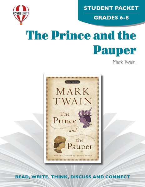 The Prince And The Pauper Novel Unit Student Packet