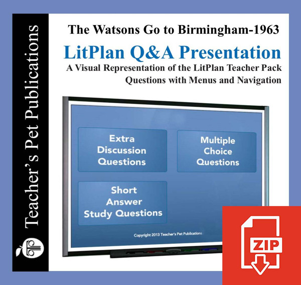 The Watsons Go to Birmingham 1963 Study Questions on Presentation Slides | Q&A Presentation