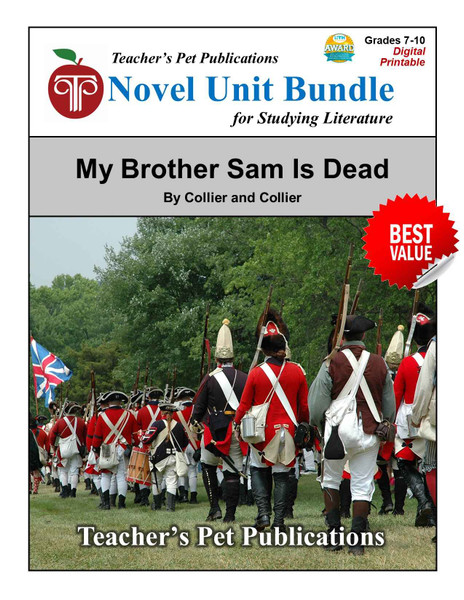 My Brother Sam Is Dead LitPlan Novel Study Unit Bundle