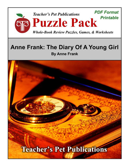 Anne Frank Diary Puzzle Pack - Activities, Worksheets, Games