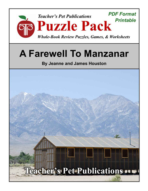 Farewell to Manzanar Puzzle Pack Activities, Worksheets, Games