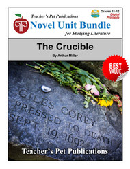 The Crucible LitPlan Novel Study Unit Bundle