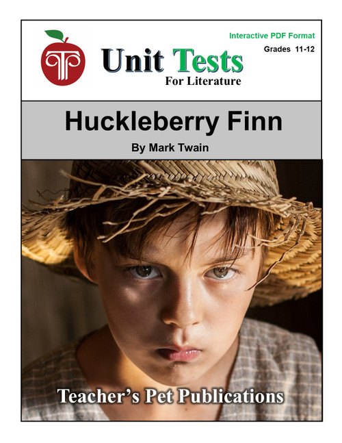 The Adventures Of Huckleberry Finn Unit Test Interactive PDF