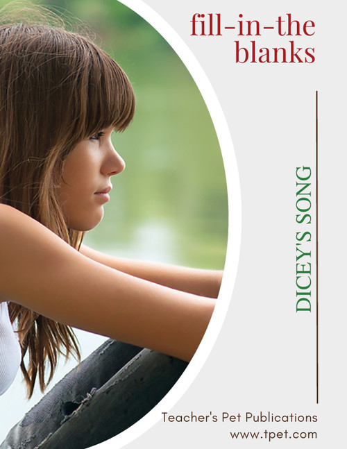 Dicey's Song Novel Study FillInTheBlanks Review Worksheet