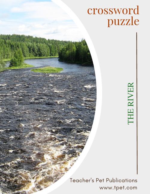 The River Novel Study Crossword Puzzle Review Worksheet