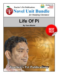 Life of Pi LitPlan Novel Study Unit Bundle