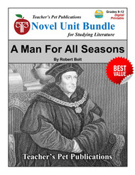 A Man For All Seasons LitPlan Novel Study Unit Bundle