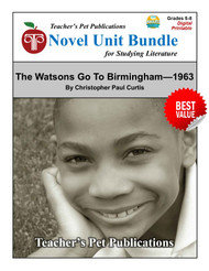 The Watsons Go to Birmingham - 1963 LitPlan Novel Study Unit Bundle