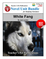 White Fang LitPlan Novel Study Unit Bundle