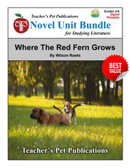 Where the Red Fern Grows LitPlan Novel Study Unit Bundle