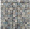 Bella Glass Tiles Tranquil Series 1 x 1 Methodical Grey