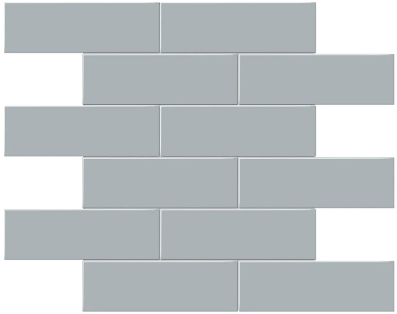 Anatolia 2 x 6 Brick Mosaic 4501-0502-0 GLOSSY Cloud Blue