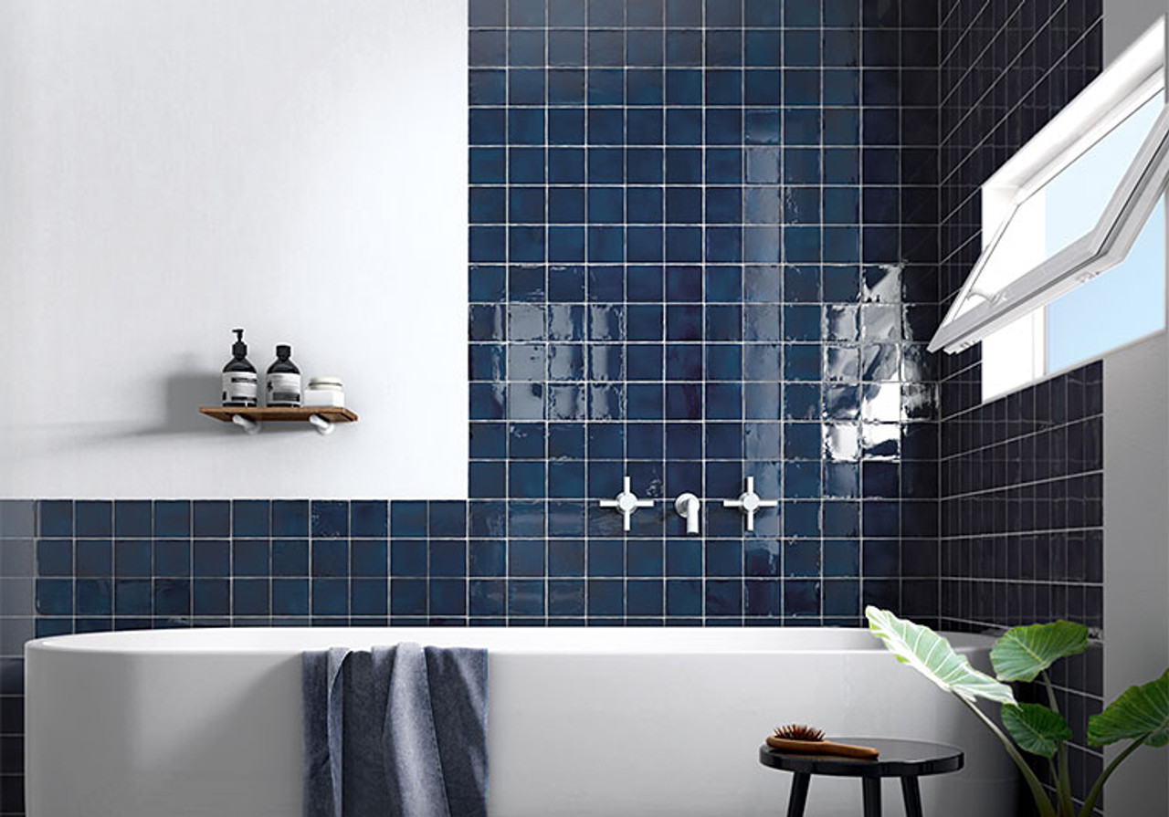 Manacor Series 4 x 4 ceramic field tile MAN-26920 Ocean Blue