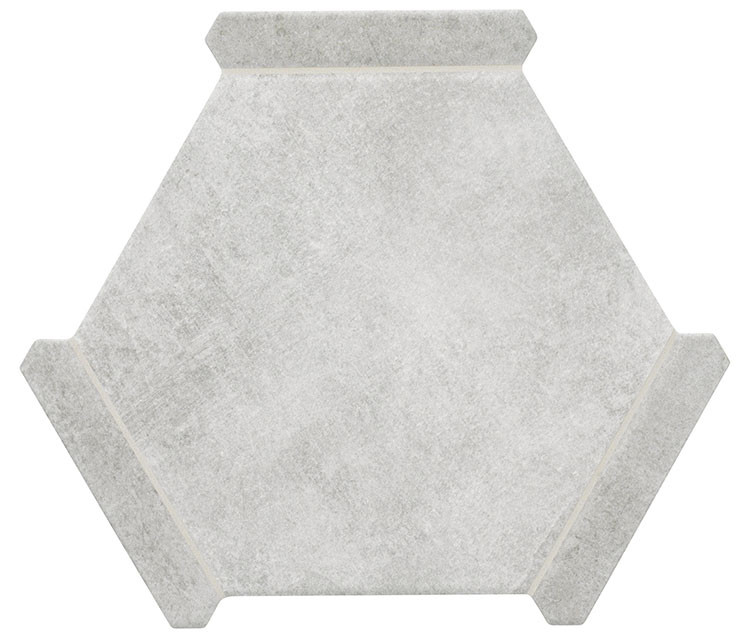 Serra Collection Romana Hex Matte 9x10 Porcelain Tile – Gray Hexagon