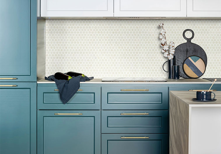 Grenada Views Hexagon Recycled Glass GV5402 Spania Taupe