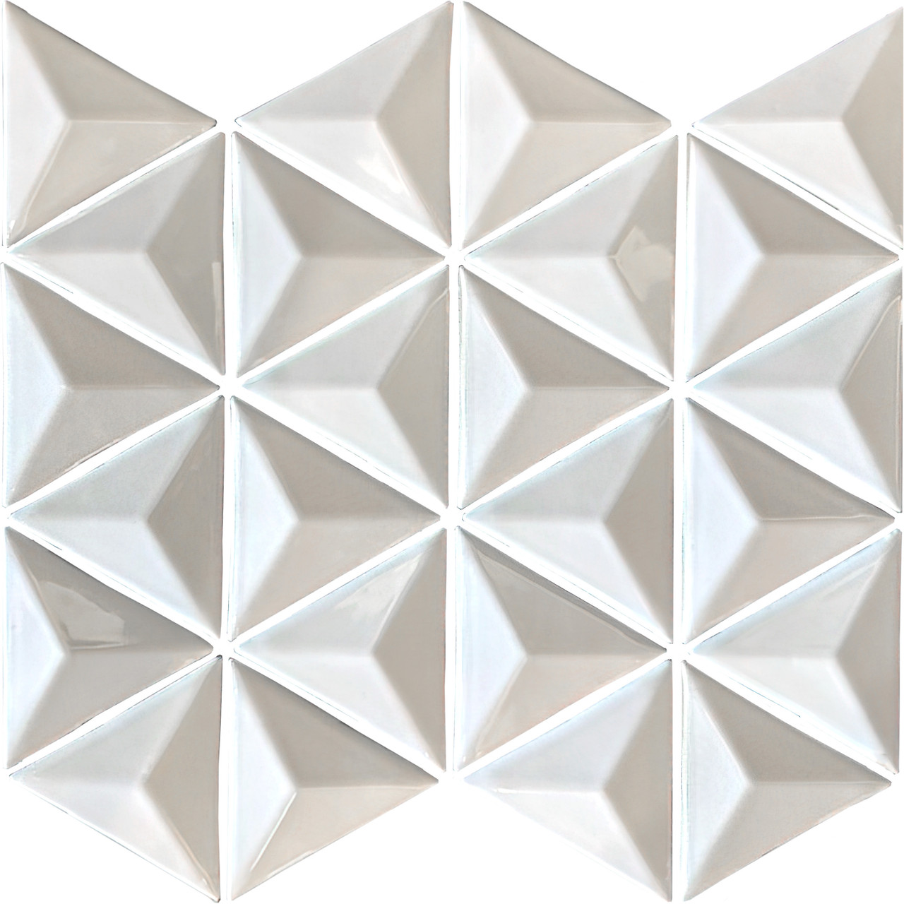 3-D White Tile – Modern Wall Tile for Showers & Backsplashes