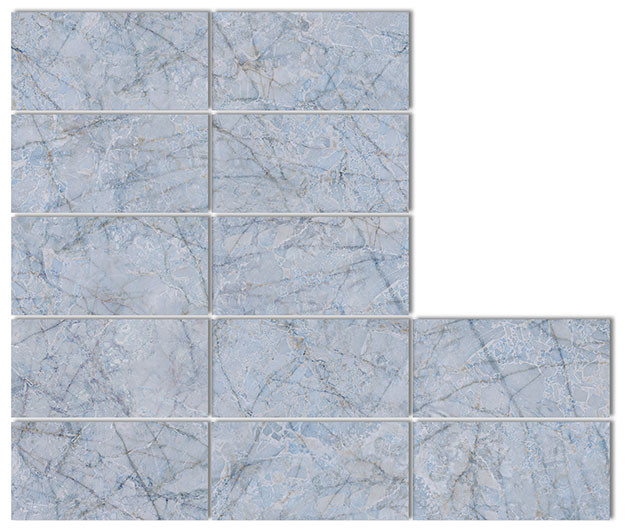 Atlantis Blue 24x48 Porcelain Tile | Large Format Elegance