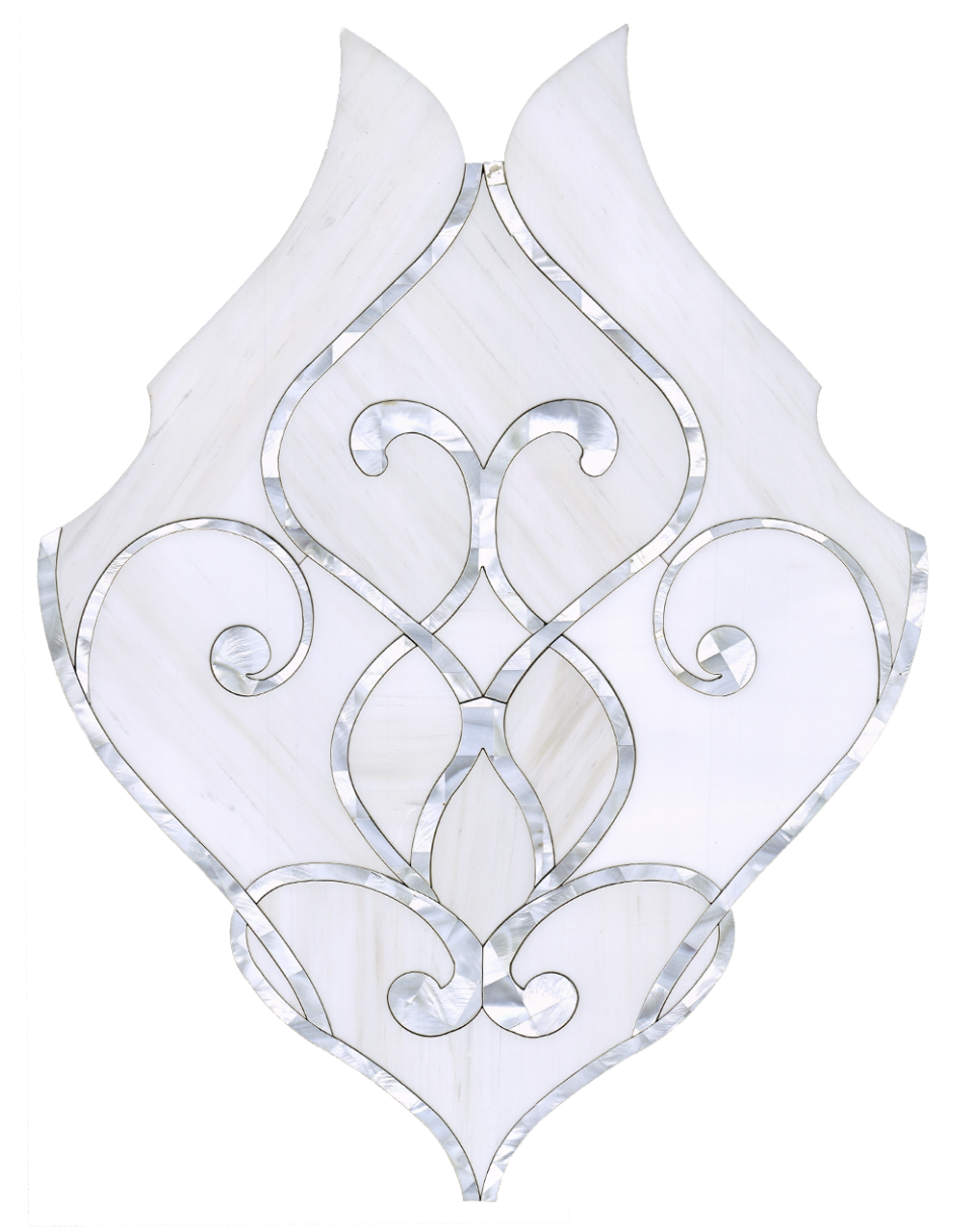 Pure White Illusion Mother Of Pearl Mosaic Tile