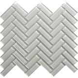 Mir Mosaic Sugar Cookie Glossy 1 x 3 herringbone HB-085