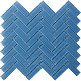 Mir Mosaic Laguna Glossy 1 x 3 herringbone mosaic HB-143
