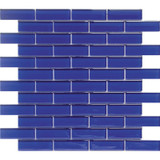 Mir Mosaic BR-012 Cobalt Blue 1 x 3 subway tile mosaic