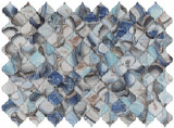 Lagoon Series Arabesque MGF-876 Agate Blue Design patterns