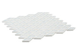 Daymon Collection Diamond Shape Crackle Glass Mosaic DAY 6273 Quastic side view