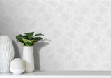 Serra SRA-6391 Charlie Hex 9 x 10 Matte Tile Wall Installation Serra SRA-6391 Charlie Hex 9 x 10 Matte Tile Wall Installation