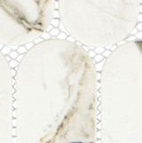 Paneria Collection PAN-9111 Tiramisu Tile Elongated Oval Recycled Glass Mosaic Close Up Paneria Collection PAN-9111 Tiramisu Tile Elongated Oval Recycled Glass Mosaic Close Up