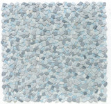 NB4422 Broken Pebble Deep Ocean Glass and Stone Mosaic Tile 9 sheets together NB4422 Broken Pebble Deep Ocean Glass and Stone Mosaic Tile 9 sheets together