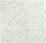 NBO1089 Broken Pebble Calacatta Gold Glass and Stone Mosaic Tile 9 sheets together