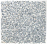 NB3630 Broken Pebble Blue Glass and Stone Mosaic 9 sheets together NB3630 Broken Pebble Blue Glass and Stone Mosaic 9 sheets together
