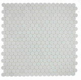 NB4443 Large Penny Round Dolomite Homed Marble Mosaic 9 sheets together