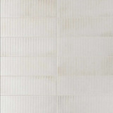 Equipe Raku White 2.5" x 8" Ceramic subway tile with stripes Equipe Raku White 2.5" x 8" Ceramic subway tile with stripes