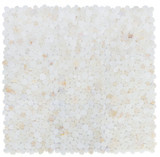 NB4271 Sliced Pebble Onyx White Honed Marble Mosaic 9 sheets together