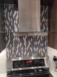 Which materials are perfect for a kitchen backsplash?